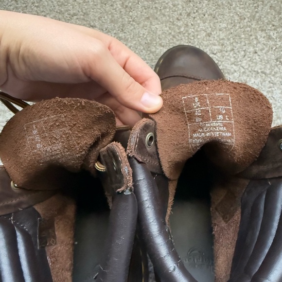 Dr. Martens Alexandra Brown Heeled Ankle Boots Women’s Size 10 US - Picture 7 of 8